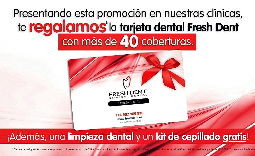 tarjeta dental Cl�nicas Dentales Fresh Dent
